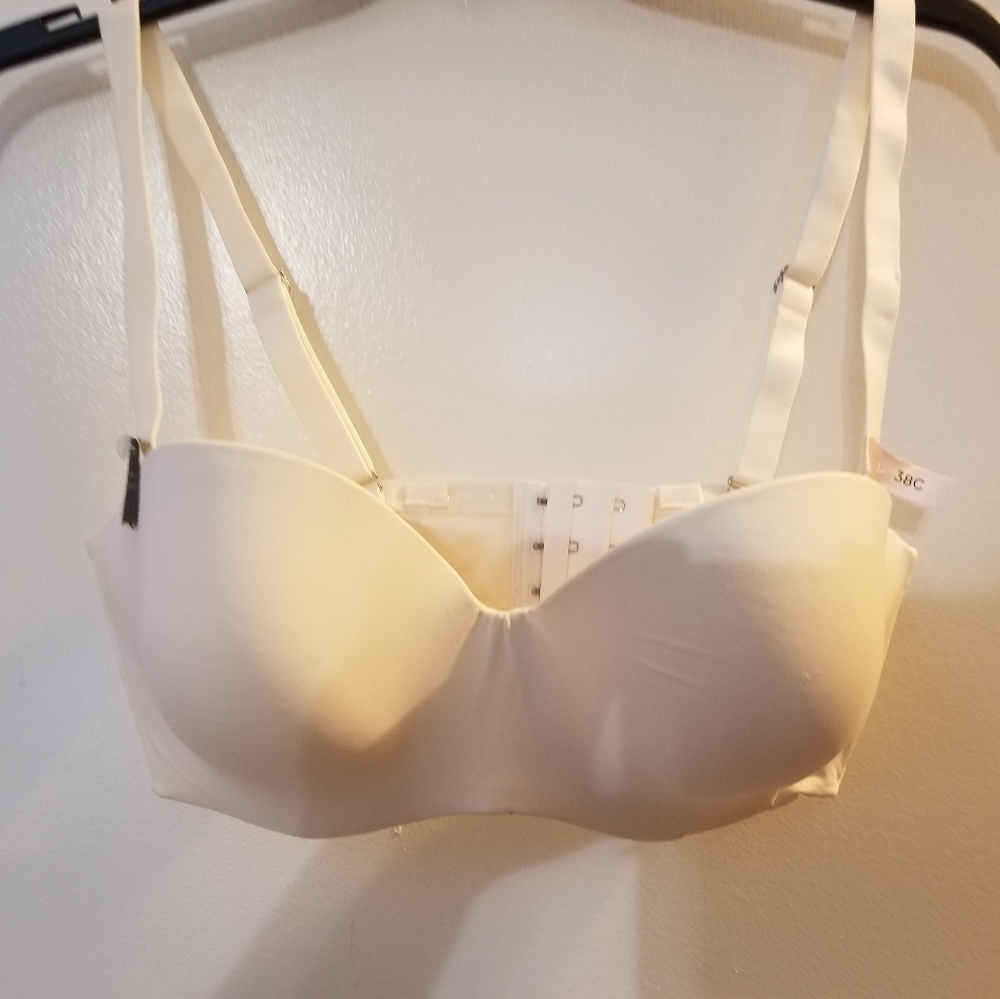 Multi way Strapless cream color bra